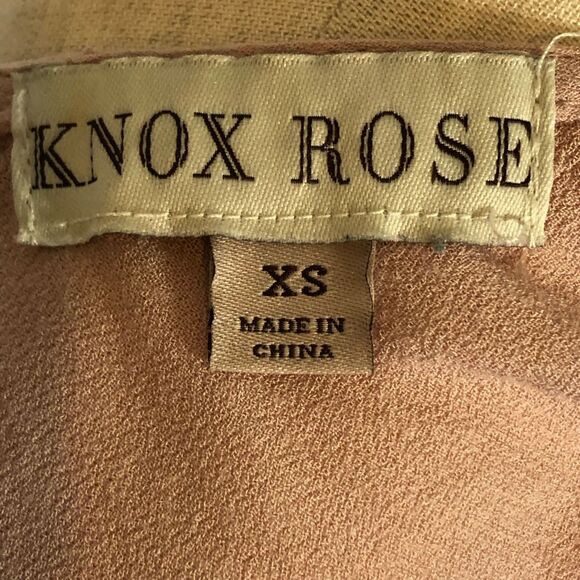 Knox Rose Blush Pink Geometric Embroidered Tank Top XS - Picture 5 of 5